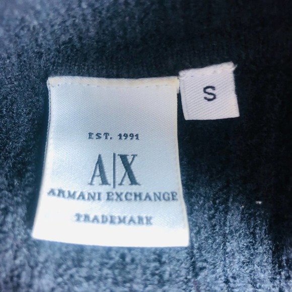 Armani Exchange 1/4 Zip Sweater Size Small - Picture 6 of 7